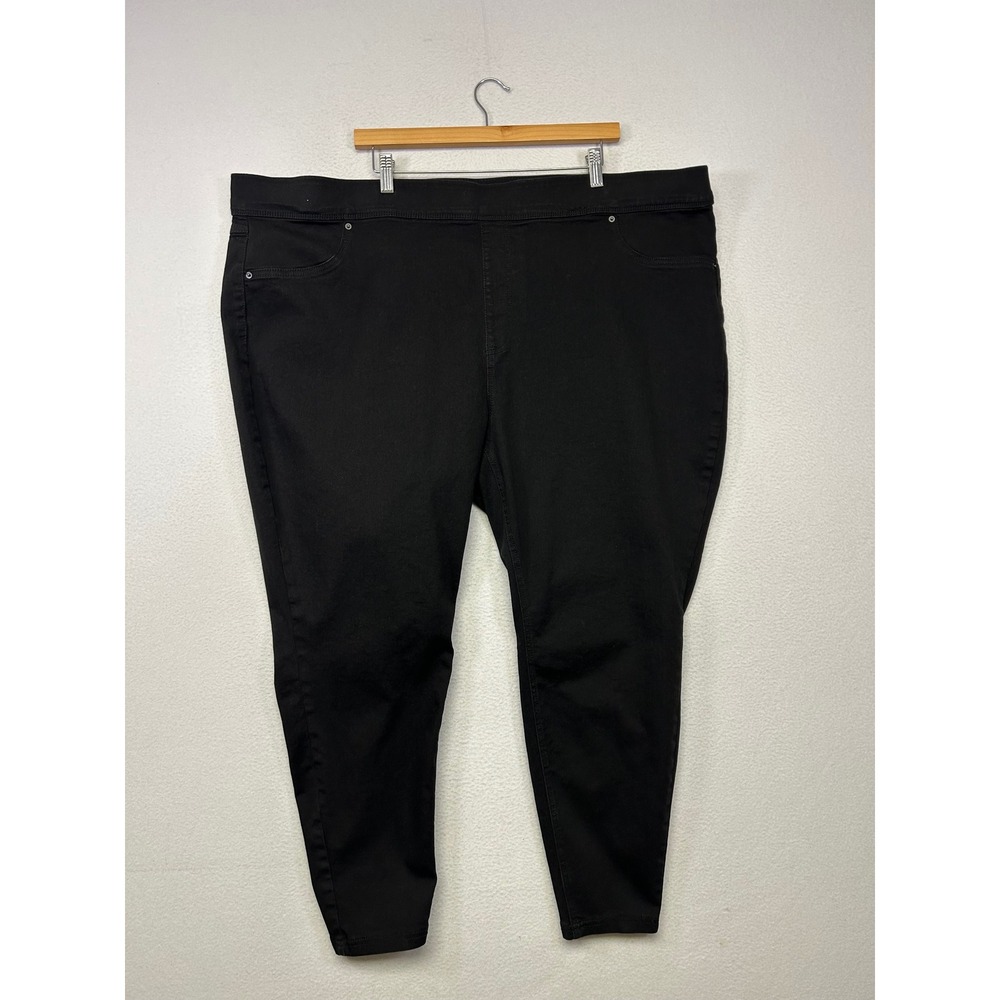 Minimalist Comfort Terra & Sky Women 4X Black Stretch Pull On High Rise Jeggings